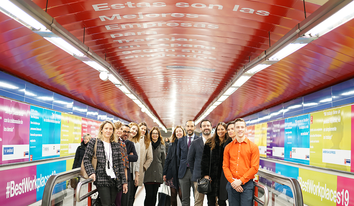 Danubio Demostrar Librería Las Mejores Empresas para Trabajar dan color al Metro de Madrid